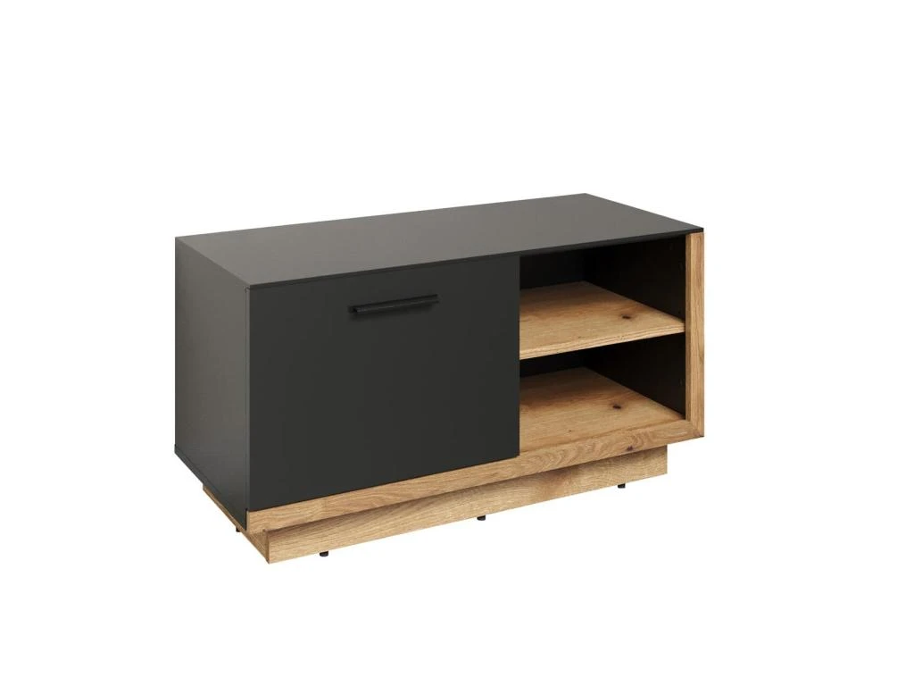 Synnax Banc 1 Claquement De Porte, 2 Tablettes Gris,chêne Décor. 4 Synnax Banc 1 Claquement De Porte, 2 Tablettes Gris,chêne Décor. – Image 2