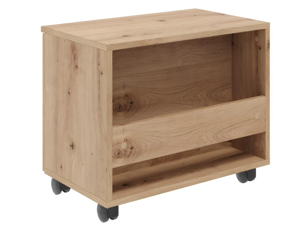 Geo Banc Pour Salle De Bain, 1 Compartiment Ouvert, 1 Rabat Imitation Chêne. 5 Geo Banc Pour Salle De Bain, 1 Compartiment Ouvert, 1 Rabat Imitation Chêne. – Image 3