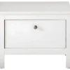OleGD Banquette Pour Dessous De Portemanteau, Largeur 55 Cm, 1 Rabat, Blanc.