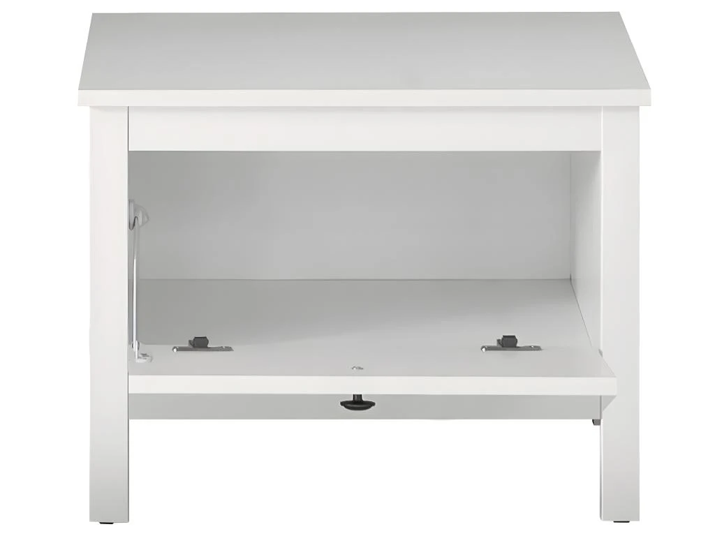 OleGD Banquette Pour Dessous De Portemanteau, Largeur 55 Cm, 1 Rabat, Blanc. 4 OleGD Banquette Pour Dessous De Portemanteau, Largeur 55 Cm, 1 Rabat, Blanc. – Image 2