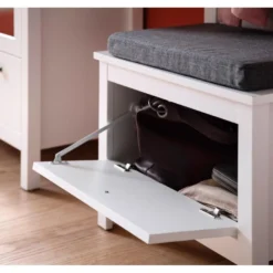 OleGD Banquette Pour Dessous De Portemanteau, Largeur 55 Cm, 1 Rabat, Blanc. 9 OleGD Banquette Pour Dessous De Portemanteau, Largeur 55 Cm, 1 Rabat, Blanc. -Sominova Soldes Boutique banc 22157969