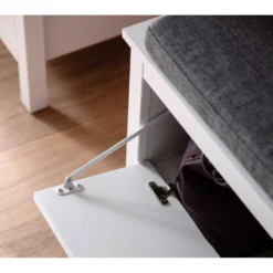 OleGD Banquette Pour Dessous De Portemanteau, Largeur 55 Cm, 1 Rabat, Blanc. 10 OleGD Banquette Pour Dessous De Portemanteau, Largeur 55 Cm, 1 Rabat, Blanc. -Sominova Soldes Boutique banc 22157971