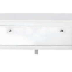 OleGD Banquette Pour Dessous De Portemanteau, Largeur 91 Cm, 1 Rabat, Blanc.