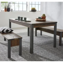 PrimePier Banc Look Vieux Bois, Imitation Chêne. 13 PrimePier Banc Look Vieux Bois, Imitation Chêne. -Sominova Soldes Boutique banc 22158021