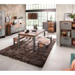 PrimePier Banc Look Vieux Bois, Imitation Chêne. 15 PrimePier Banc Look Vieux Bois, Imitation Chêne. -Sominova Soldes Boutique banc 22158025