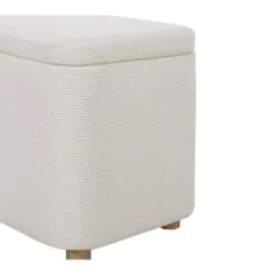 PISTACHE - Bout De Lit Avec Rangement En Velours Côtelé - Beige -Sominova Soldes Boutique banc 22678685