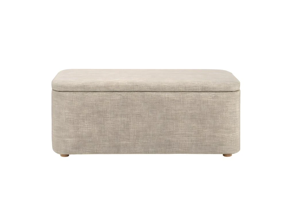 PISTACHE - Bout De Lit Avec Rangement En Tissu - Beige 3 PISTACHE - Bout De Lit Avec Rangement En Tissu - Beige