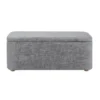 PISTACHE - Bout De Lit Avec Rangement En Tissu - Gris Clair -Sominova Soldes Boutique banc 22678707