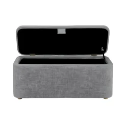 PISTACHE - Bout De Lit Avec Rangement En Tissu - Gris Clair -Sominova Soldes Boutique banc 22678715