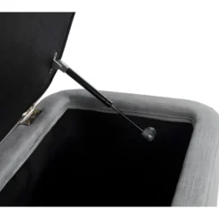 PISTACHE - Bout De Lit Avec Rangement En Tissu - Gris Clair -Sominova Soldes Boutique banc 22678717