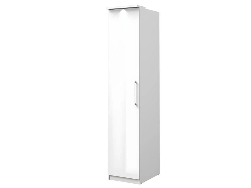 Dressing Complet Collection MODULO Coloris Blanc Avec LED, Joues De Finitions Et Packs étagères Inclus. 4 Dressing Complet Collection MODULO Coloris Blanc Avec LED, Joues De Finitions Et Packs étagères Inclus. – Image 2