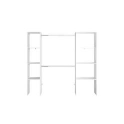 Elysée - Dressing Blanc Avec 6 étagères Et 2 Penderies : 198 X 40 X 180 Cm -Sominova Soldes Boutique dressing et vestiaire 12220691