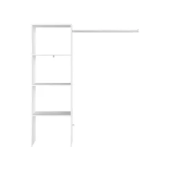 Elysée - Dressing Blanc Avec 3 étagères Et Une Penderie : 160 X 40 X 180 Cm -Sominova Soldes Boutique dressing et vestiaire 12220779