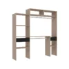 Elysée - Dressing Bois Extensible Avec 2 Penderies, 4 étagères Et Un Tiroir -Sominova Soldes Boutique dressing et vestiaire 12340027