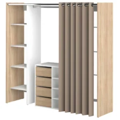 Dressing / Meuble De Rangement TOM - Chêne Et Blanc - SYMBIOSIS -Sominova Soldes Boutique dressing et vestiaire 12512309