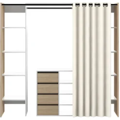 Dressing / Meuble De Rangement TOM - Chêne Naturel - SYMBIOSIS