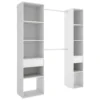 Armoire Dressing En Panneaux De Particules Mélaminés Avec 2 Tiroirs Coloris Blanc - Longueur 198 X Profondeur 50 X Hauteur 205cm 2 Armoire Dressing En Panneaux De Particules Mélaminés Avec 2 Tiroirs Coloris Blanc - Longueur 198 X Profondeur 50 X Hauteur 205cm -Sominova Soldes Boutique dressing et vestiaire 13141069