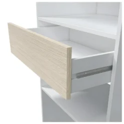 Armoire Dressing Décor Blanc Et Chêne - H187 Cm -Sominova Soldes Boutique dressing et vestiaire 13396295