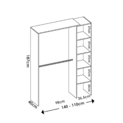 Dressing Rincón Suit 2 White -Sominova Soldes Boutique dressing et vestiaire 13435627