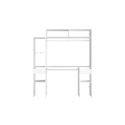 Elysée - Dressing Blanc Extensible Avec 2 Penderies, 4 étagères Et 2 Tiroirs -Sominova Soldes Boutique dressing et vestiaire 14997081