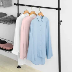 Télescopique Garde-robe Système De Penderie Télescopique Avec 5 Barre Portant De Vêtement, Kls04-sch -Sominova Soldes Boutique dressing et vestiaire 19399747