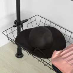 Télescopique Garde-robe Système De Penderie Télescopique Avec 5 Barre Portant De Vêtement, Kls04-sch -Sominova Soldes Boutique dressing et vestiaire 19399751