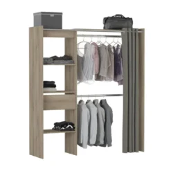 Aménagement Dressing Extensible Chêne - ARA - L 168 X L 50 X H 187 Cm -Sominova Soldes Boutique dressing et vestiaire 19722719