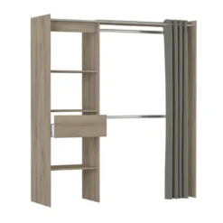 Aménagement Dressing Extensible Chêne - ARA - L 168 X L 50 X H 187 Cm -Sominova Soldes Boutique dressing et vestiaire 19722725