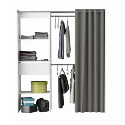 Aménagement Dressing Extensible Blanc - ARA - L 168 X L 50 X H 187 Cm -Sominova Soldes Boutique dressing et vestiaire 19722755