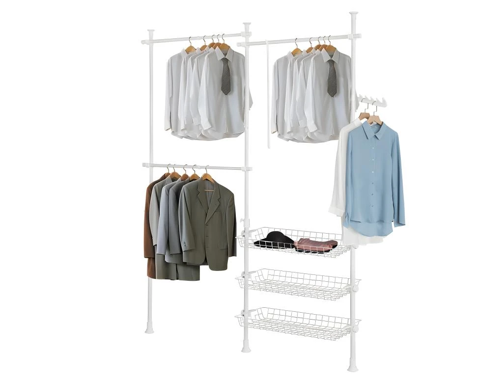 Télescopique Garde-Robe Système Herkule, Portant De Vêtement, FRG34-W 3 Télescopique Garde-Robe Système Herkule, Portant De Vêtement, FRG34-W