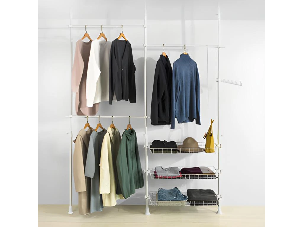 Télescopique Garde-Robe Système Herkule, Portant De Vêtement, FRG34-W 6 Télescopique Garde-Robe Système Herkule, Portant De Vêtement, FRG34-W – Image 4