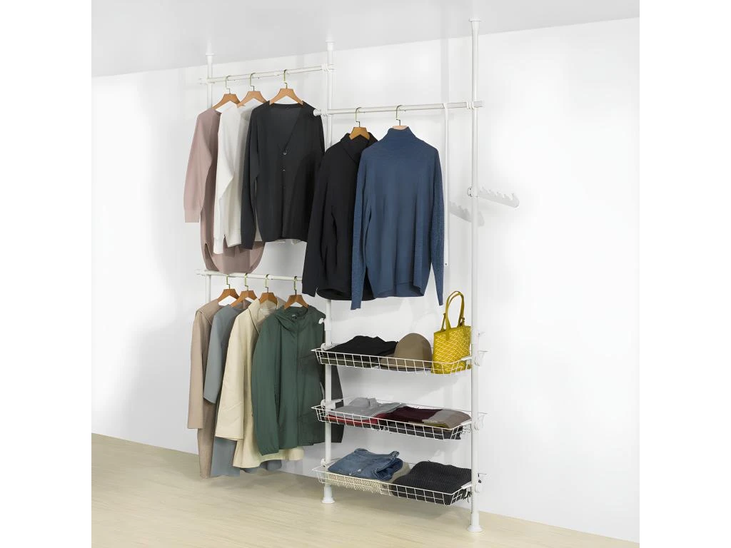 Télescopique Garde-Robe Système Herkule, Portant De Vêtement, FRG34-W 7 Télescopique Garde-Robe Système Herkule, Portant De Vêtement, FRG34-W – Image 5