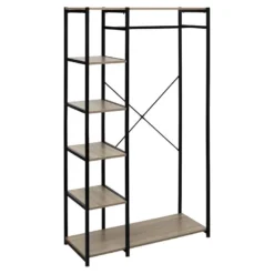 Penderie 5 étagères Métal Et Bois 5five - Naturel