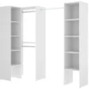Armoire Dluvumb, Structure Pour Dressing D'angle, Porte-manteau D'angle Ouvert, 226x79h186 Cm, Blanc -Sominova Soldes Boutique dressing et vestiaire 22870525