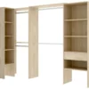 Armoire Dacasuz, Structure Pour Dressing D'angle, Porte-manteau D'angle Ouvert, 248x79h187 Cm, Chêne -Sominova Soldes Boutique dressing et vestiaire 22870931