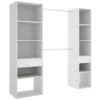 Armoire Dcroc, Structure Pour Dressing, Portemanteau Ouvert, 200x50h205 Cm, Blanc -Sominova Soldes Boutique dressing et vestiaire 22871015