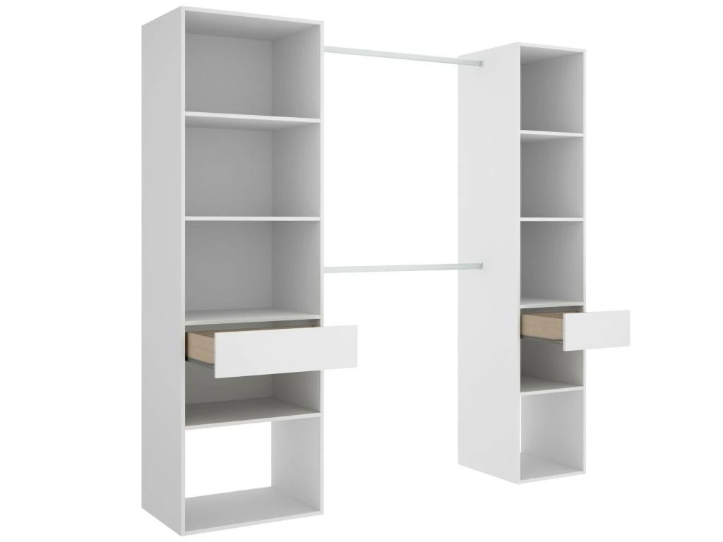 Armoire Dcroc, Structure Pour Dressing, Portemanteau Ouvert, 200x50h205 Cm, Blanc 6 Armoire Dcroc, Structure Pour Dressing, Portemanteau Ouvert, 200x50h205 Cm, Blanc – Image 4