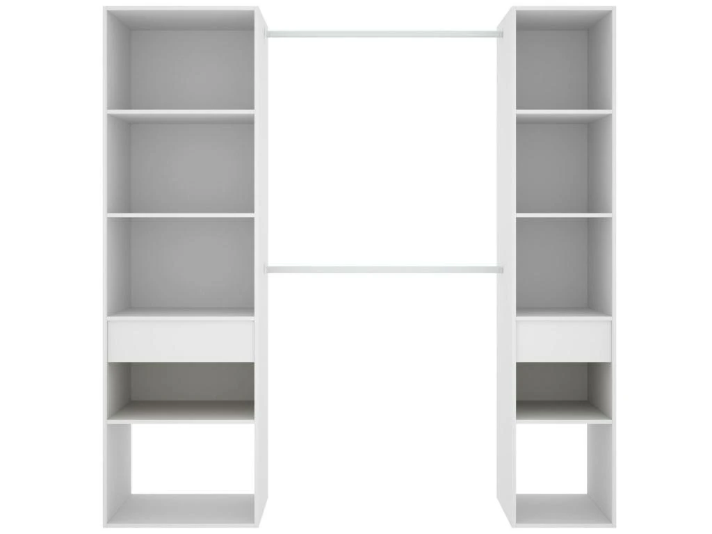 Armoire Dcroc, Structure Pour Dressing, Portemanteau Ouvert, 200x50h205 Cm, Blanc 7 Armoire Dcroc, Structure Pour Dressing, Portemanteau Ouvert, 200x50h205 Cm, Blanc – Image 5