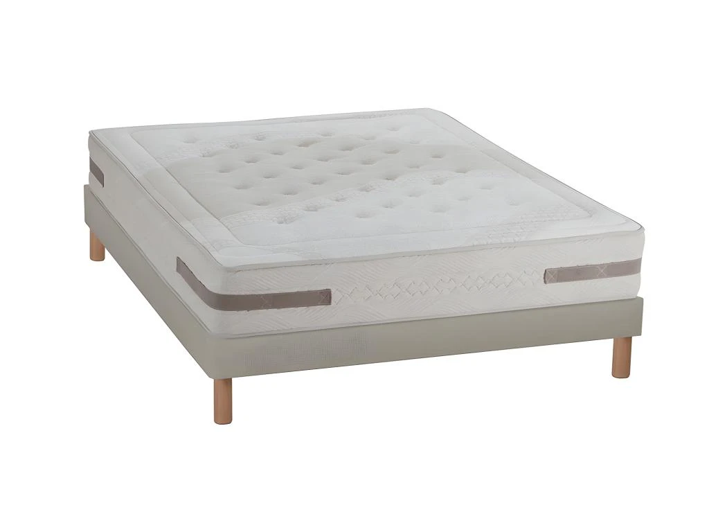 NUIT DE COTON | Ensemble SERENADE 180x200 Cm | Matelas Ressorts Ensachés + Sommier Bois | Ferme 3 NUIT DE COTON | Ensemble SERENADE 180x200 Cm | Matelas Ressorts Ensachés + Sommier Bois | Ferme