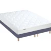 Ensemble Matelas 100% Latex 3 Zones ESSENTIEL + Sommier - Fabriqué En France Dimensions - 2x80 X 200 Cm, Sommier - Bleu Denim -Sominova Soldes Boutique ensemble matelas sommier 10778189