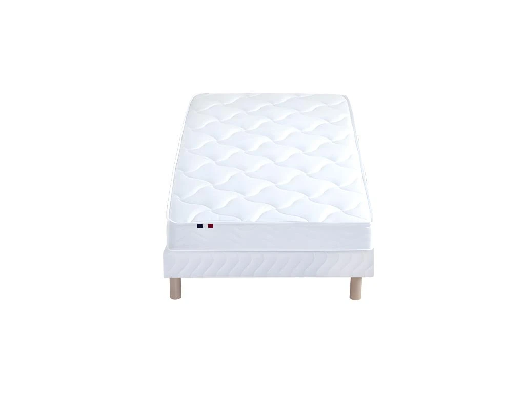 Ensemble Matelas 100% Latex 3 Zones ESSENTIEL + Sommier - Fabriqué En France Dimensions - 90 X 190 Cm, Sommier - Blanc 6 Ensemble Matelas 100% Latex 3 Zones ESSENTIEL + Sommier - Fabriqué En France Dimensions - 90 X 190 Cm, Sommier - Blanc – Image 4