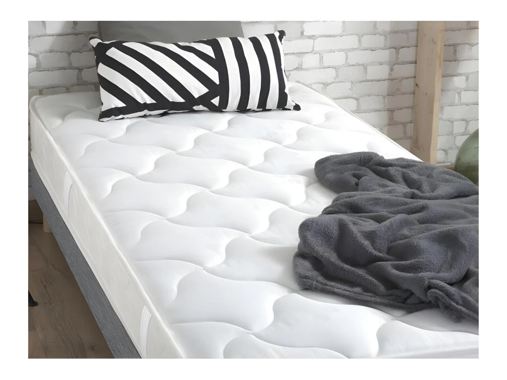 Ensemble Matelas Mousse Ferme Réversible ALTO + Sommier - Made In France Dimensions - 90 X 190 Cm, Sommier - Gris Chiné 6 Ensemble Matelas Mousse Ferme Réversible ALTO + Sommier - Made In France Dimensions - 90 X 190 Cm, Sommier - Gris Chiné – Image 4