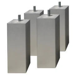 MALDIVES - Pack Matelas 140x190 + Sommier Tapissier Démontable 2x20 Lattes Lin + Pieds Carrés Argent 15cm -Sominova Soldes Boutique ensemble matelas sommier 10839935