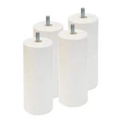 TAHITI - Pack Matelas 140x190 + Sommier Tapissier Démontable 2x20 Lattes Anthracites + Pieds Blancs 15cm -Sominova Soldes Boutique ensemble matelas sommier 10840345