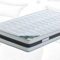 SEYCHELLES - Pack Matelas 140x190 + Sommier Tapissier Démontable 2x20 Lattes Anthracites + Pieds Bois 15cm 10 SEYCHELLES - Pack Matelas 140x190 + Sommier Tapissier Démontable 2x20 Lattes Anthracites + Pieds Bois 15cm -Sominova Soldes Boutique ensemble matelas sommier 10840501