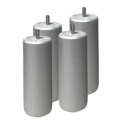 SILHOUETTE - Pack Matelas 140x190 + Sommier Tapissier Démontable 2x20 Lattes Lin + Pieds Argent 15cm -Sominova Soldes Boutique ensemble matelas sommier 10841039