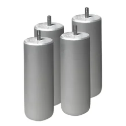 SEYCHELLES - Pack Matelas 160x200 + Sommier Tapissier Démontable 2x20 Lattes Lin + Pieds Argent 15cm -Sominova Soldes Boutique ensemble matelas sommier 10841189