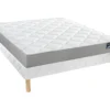 Ensemble Sommier + Matelas 140 X 190 Cm Ressorts Ensachés 5 Zones Mémoire De Forme ép. 22 Cm - CEOS De DREAMEA -Sominova Soldes Boutique ensemble matelas sommier 10925529