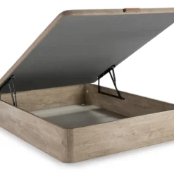 Ensemble Literie 160 X 200 Cm - Sommier Coffre Naturel Clair + Matelas Ressorts Ensachés - MARQUIS De DREAMEA PLAY -Sominova Soldes Boutique ensemble matelas sommier 12353057