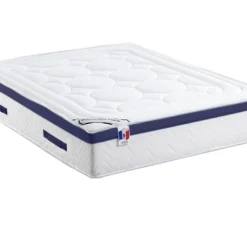 Ensemble Literie 140 X 190 Cm - Sommier Coffre Blanc + Matelas Ressorts Ensachés - MARQUIS De DREAMEA PLAY -Sominova Soldes Boutique ensemble matelas sommier 12353067